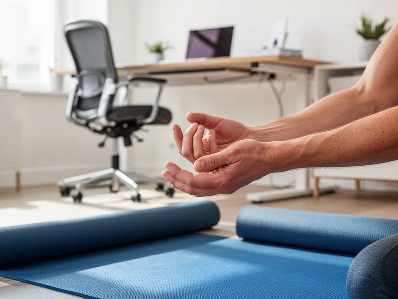Kurze Bewegungspausen schützen Gelenke im Büro - Foto: über boerse-global.de