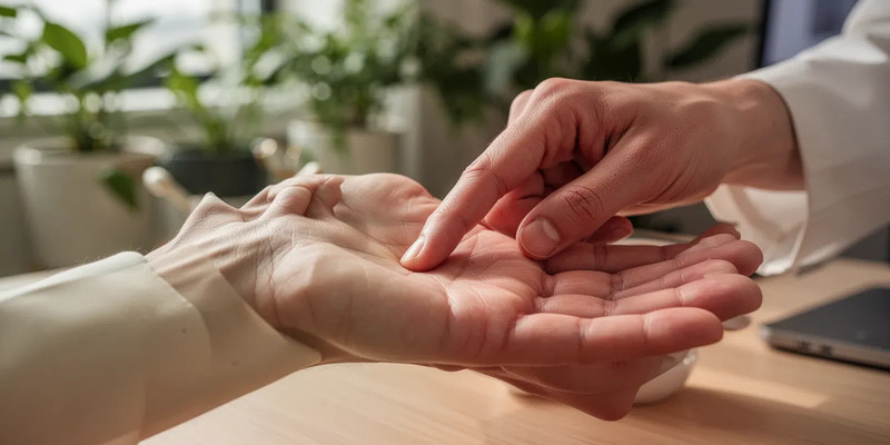 Akupressur-Punkt KS 8: Stresslinderung in der Handfläche - Foto: über boerse-global.de