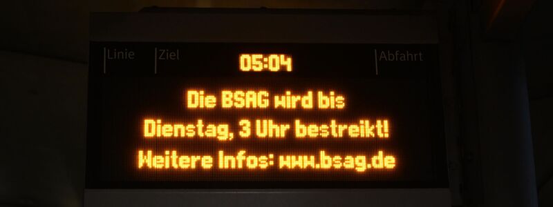 Mit dem Ausstand soll den Forderungen zum Tarifvertrag Nahverkehr (TV-N) Nachdruck verliehen werden. - Foto: Shireen Broszies/dpa