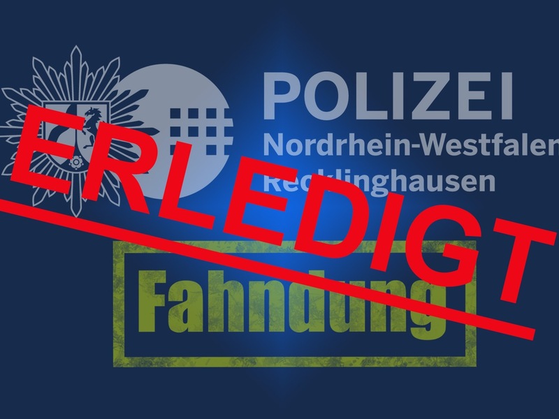 POL-RE: Gladbeck: Schneller Fahndungserfolg - Fahndung erledigt - Foto: presseportal.de