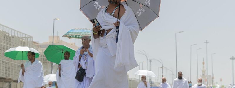 Die Wallfahrt findet meist unter hoher Hitze statt. (Archivbild) - Foto: Saudi Press Agency/APA Images via ZUMA Press Wire/dpa