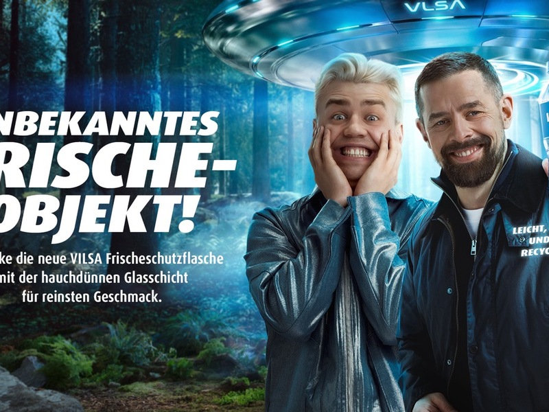 Unbekanntes Frischeobjekt: VILSA startet nationale Kampagne zur Frischeschutz-Technologie mit Klaas Heufer-Umlauf und Papaplatte - Foto: presseportal.de