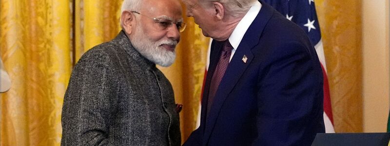 Trump spricht nach einem Telefonat mit Modi von einem Handelsdeal. (Archivbild) - Foto: Alex Brandon/AP/dpa