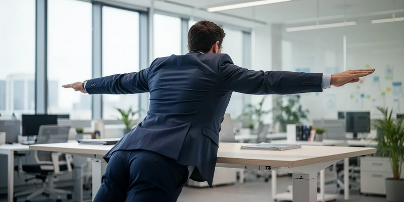 'Schwimmer'-Übung bekämpft den Büro-Rundrücken - Foto: über boerse-global.de