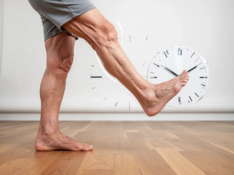 Uhrzeiger-Übung stärkt Knie und senkt Sturzrisiko - Foto: über boerse-global.de