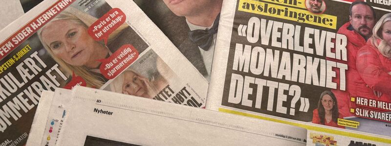 «Überlebt die Monarchie das?» titelt eine norwegische Zeitung angesichts der Skandale um Kronprinzessin Mette-Marit und ihren Sohn Marius Borg Høiby. - Foto: Julia Wäschenbach/dpa