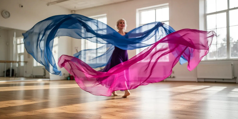 Tanztücher-Gymnastik: Sanftes Training für Körper und Geist - Foto: über boerse-global.de