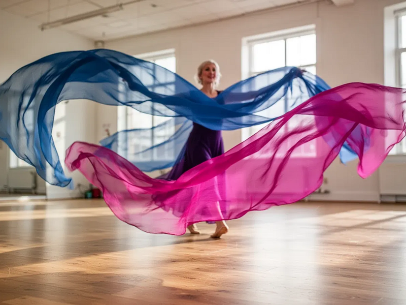 Tanztücher-Gymnastik: Sanftes Training für Körper und Geist - Foto: über boerse-global.de