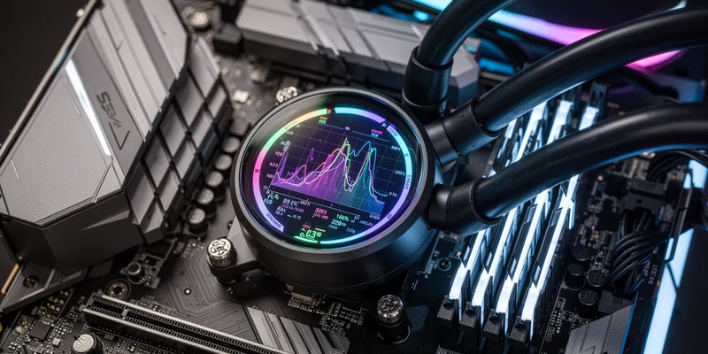 Levelplay Combat Liquid HUD: CPU-Kühler mit eingebautem Display - Foto: über boerse-global.de