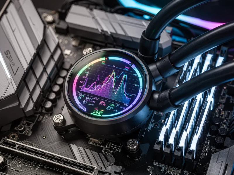 Levelplay Combat Liquid HUD: CPU-Kühler mit eingebautem Display - Foto: über boerse-global.de