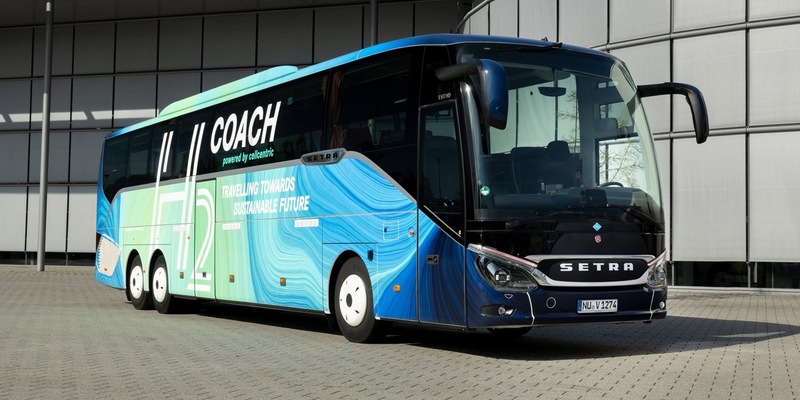 Daimler Buses bringt in Zusammenarbeit mit FEV ersten wasserstoffbasierten Setra-Reisebus H2 Coach auf die Straße - Foto: presseportal.de