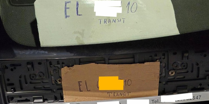 BPOL-KI: Ostuferhafen: Fahrer mit selbst gemachten Kennzeichen unterwegs - Foto: presseportal.de