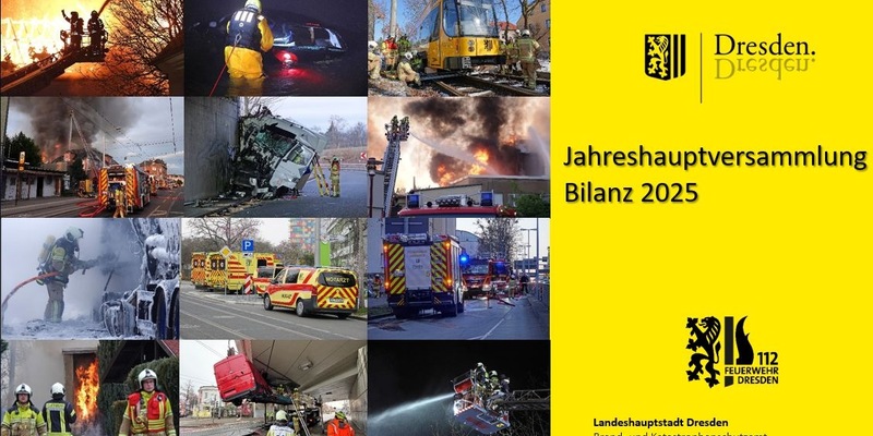 FW Dresden: Jahresbilanz 2025 der Feuerwehr Dresden - Foto: presseportal.de