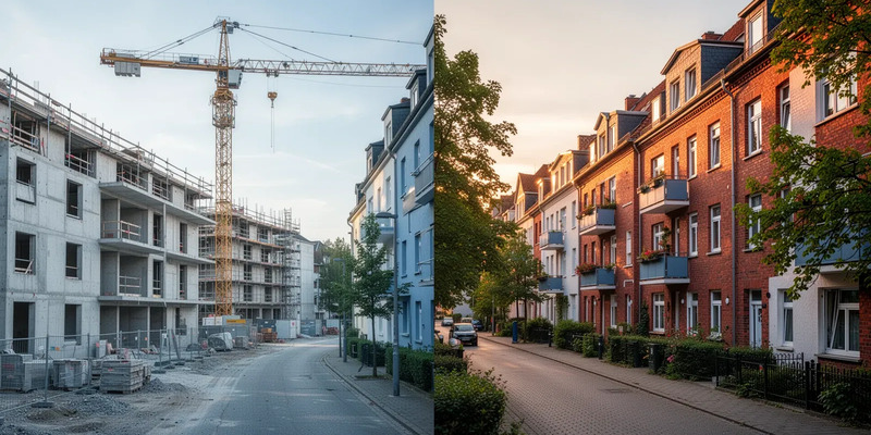 Immobilienmarkt: Neubau kollabiert, Bestand erlebt Boom - Foto: über boerse-global.de