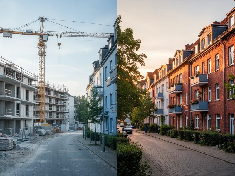 Immobilienmarkt: Neubau kollabiert, Bestand erlebt Boom - Foto: über boerse-global.de