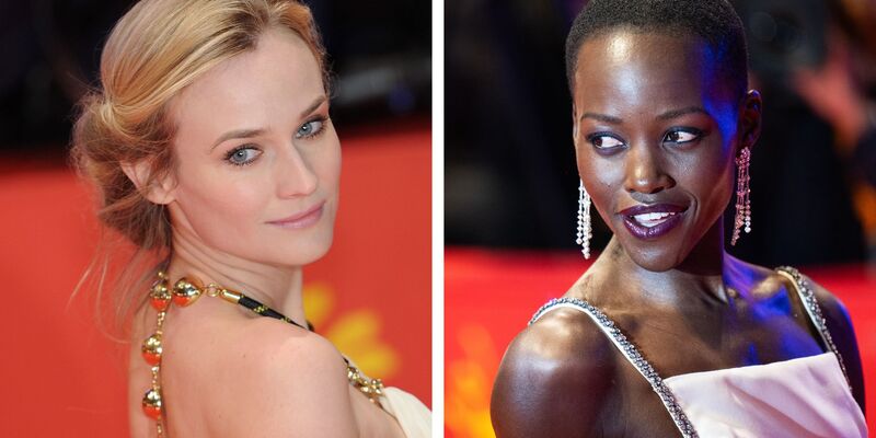 Zwei Darstellerinnen der Helena: Diane Kruger (l) und Lupita Nyong'o. (Archivbilder) - Foto: Jörg Carstensen/Hannes P Albert/dpa