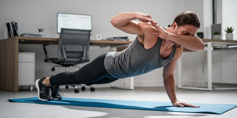 Shoulder Taps: Die Planke-Variante gegen Rückenschmerzen - Foto: über boerse-global.de