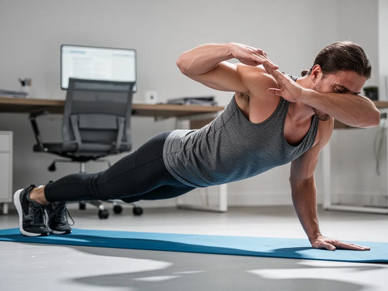 Shoulder Taps: Die Planke-Variante gegen Rückenschmerzen - Foto: über boerse-global.de