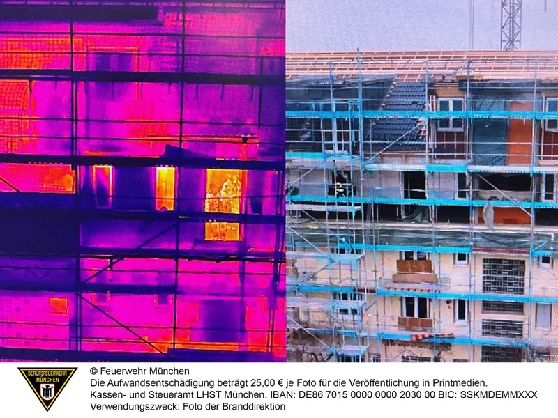 FW-M: Automatisierte Drohne unterstützt bei Brandeinsatz (Ramersdorf) - Foto: presseportal.de
