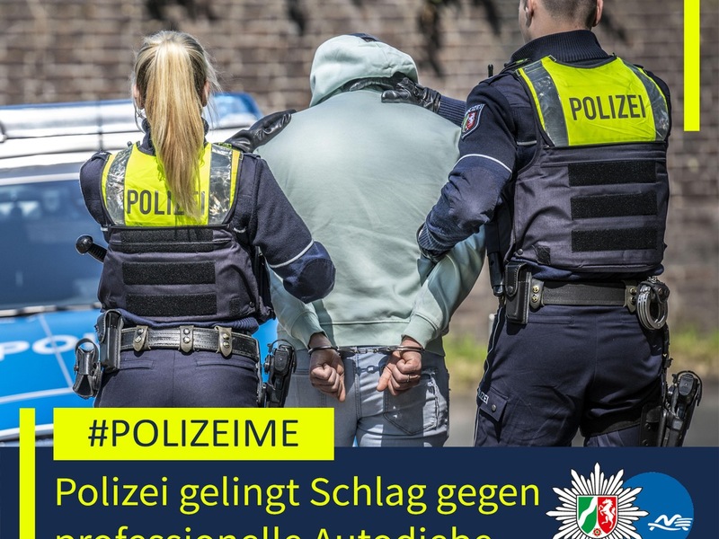 POL-DU: Schlag gegen professionelle Autodiebe: Polizei klärt mindestens zehn Taten und nimmt zwei Tatverdächtige fest - 2602025 - Foto: presseportal.de