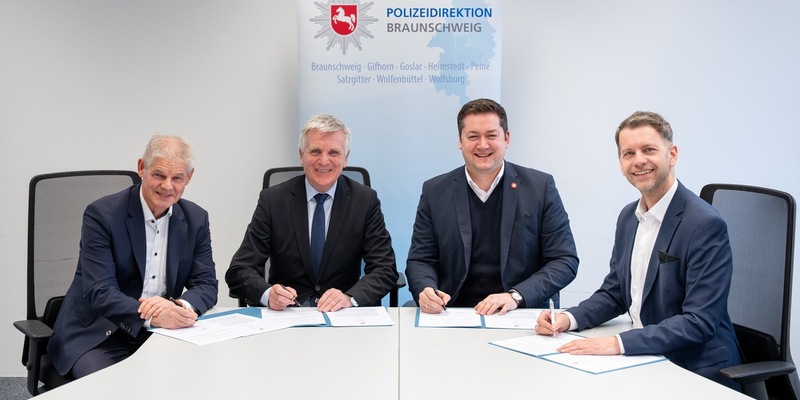 POL-BS: Gemeinsam für mehr Sicherheit: Polizeidirektion Braunschweig und die Städte Braunschweig, Salzgitter und Wolfsburg vereinbaren Sicherheitsstrategie - Foto: presseportal.de