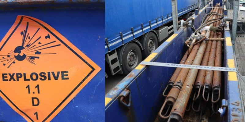 POL-MS: Kontrolle auf der A 30 bei Westerkappeln - Gefahrguttransport stillgelegt - Foto: presseportal.de