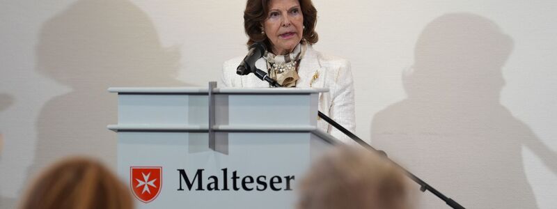 Die schwedische Königin ist für zwei Tage in Flensburg.  - Foto: Marcus Brandt/dpa