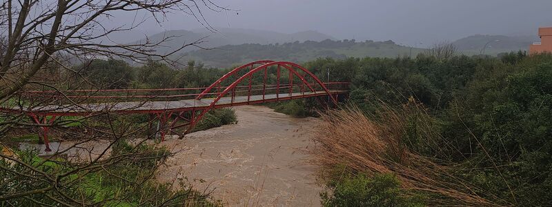 In der Region Málaga wurde weiter nach einer Frau gesucht, die von den Wassermassen fortgerissen worden war.  - Foto: Nono Rico / Europa Press/EUROPA PRESS/dpa