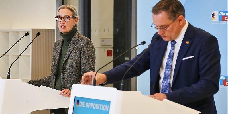 Alice Weidel und Tino Chrupalla (Archiv) - Foto: via dts Nachrichtenagentur