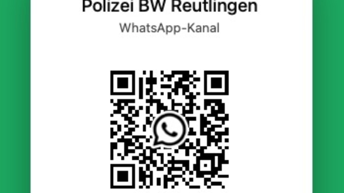 POL-RT: Das Polizeipräsidium Reutlingen startet auf WhatsApp - Foto: presseportal.de