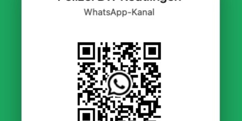 POL-RT: Das Polizeipräsidium Reutlingen startet auf WhatsApp - Foto: presseportal.de