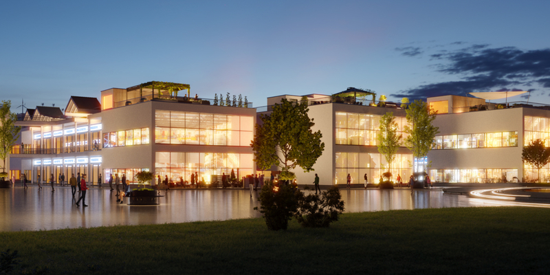 Das neue Bauzentrum - Foto: Blaue Lagune über pressetext.de