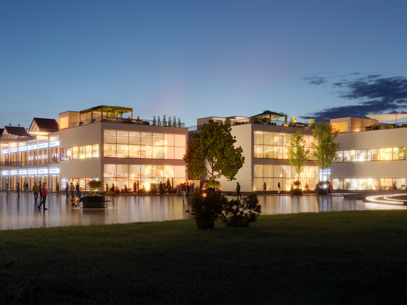 Das neue Bauzentrum - Foto: Blaue Lagune über pressetext.de