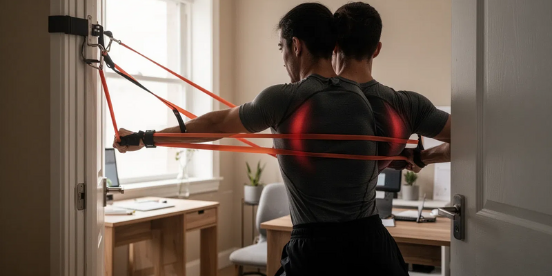 Widerstandsband-Rudern: Geheimwaffe gegen den Tech-Nacken - Foto: über boerse-global.de