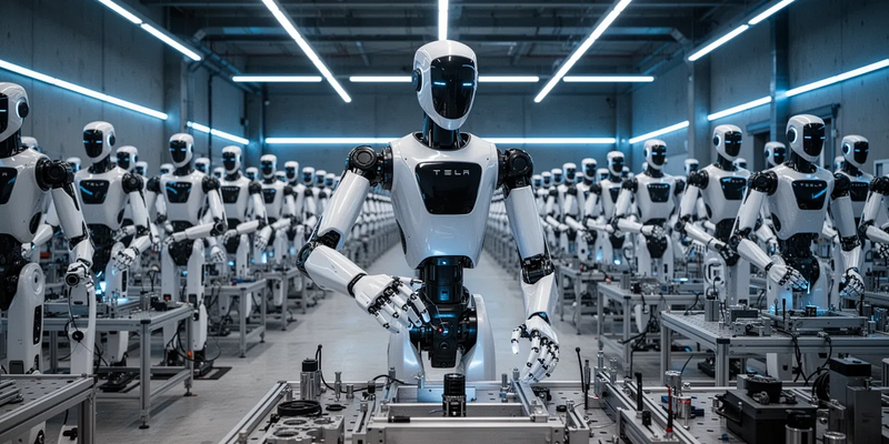 Tesla startet „Optimus Academy“ mit Zehntausenden Trainings-Robotern - Foto: über boerse-global.de