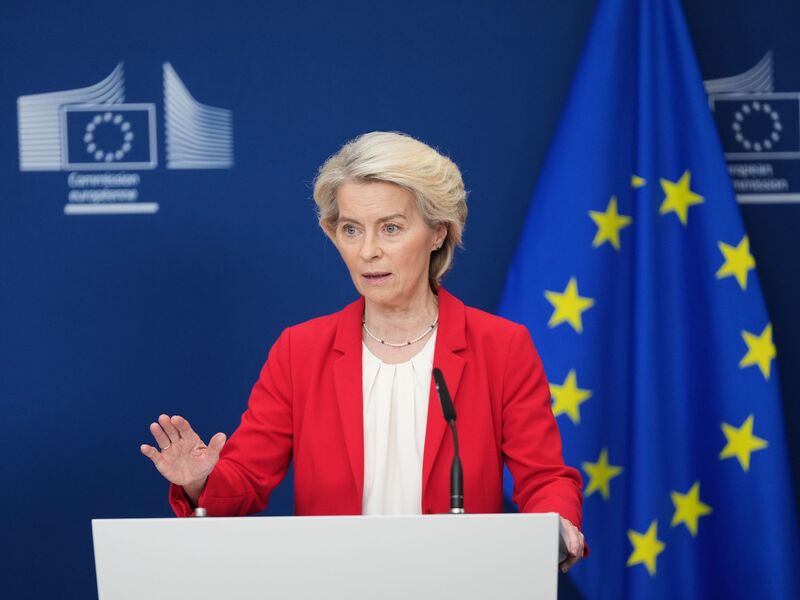 Druck ist die einzige Sprache, die Russland versteht, sagt EU-Kommissionspräsidentin Ursula von der Leyen. (Archivbild) - Foto: Virginia Mayo/AP/dpa