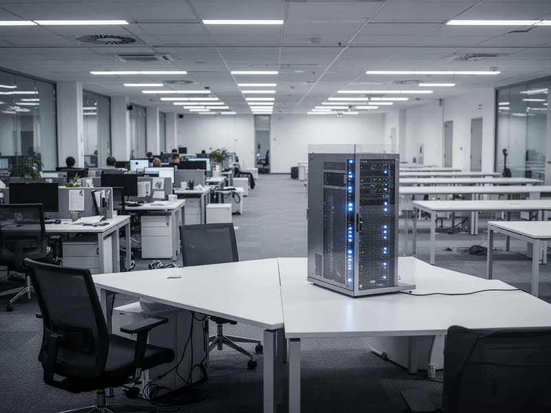 KI bedroht deutsche Büroimmobilien: 27 Prozent weniger Fläche nötig - Foto: über boerse-global.de