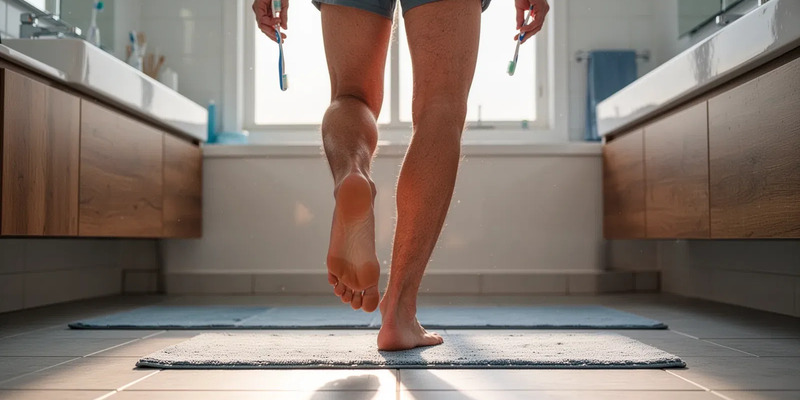 Einbeinstand beim Zähneputzen: Einfache Übung senkt Sturzrisiko - Foto: über boerse-global.de