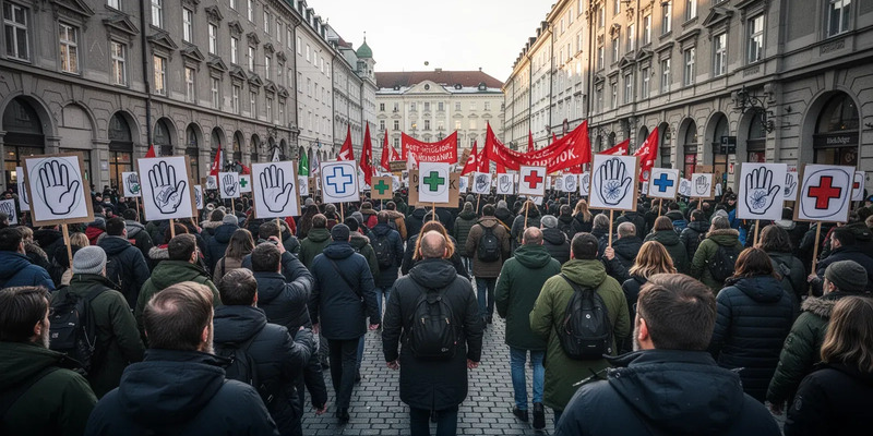 Pflegeprotest in Graz: Tausende kämpfen gegen Kürzungspläne - Foto: über boerse-global.de