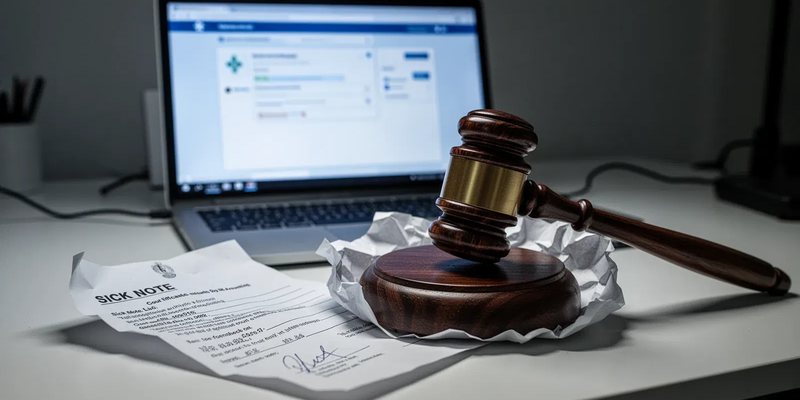 Online-Krankschreibung: Fristlose Kündigung droht - Foto: über boerse-global.de