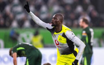 Rettete seine Mannschaft: BVB-Torjäger Serhou Guirassy. - Foto: David Inderlied/dpa