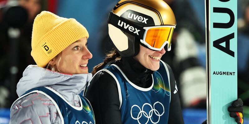 Katharian Schmid und Selina Freitag verpassten die Medaillenplätze. - Foto: Daniel Karmann/dpa