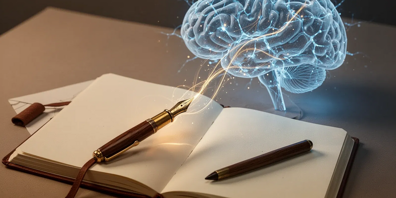 Kreatives Schreiben trainiert das Gehirn wie Muskeln - Foto: über boerse-global.de