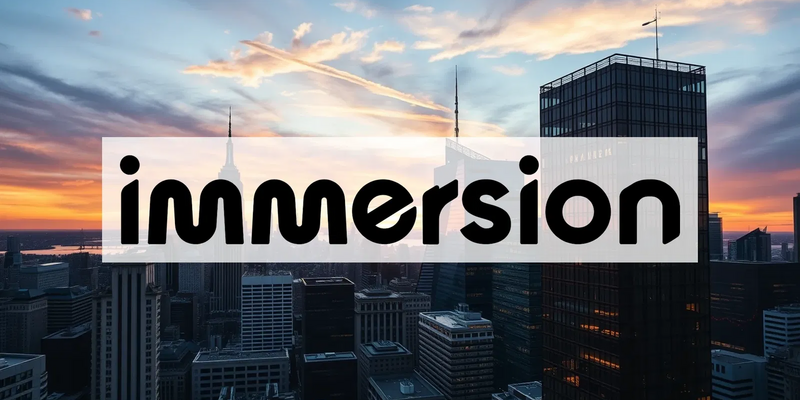 Immersion Stock: Gauging Momentum in a Shifting Tech Landscape - Foto: über boerse-global.de