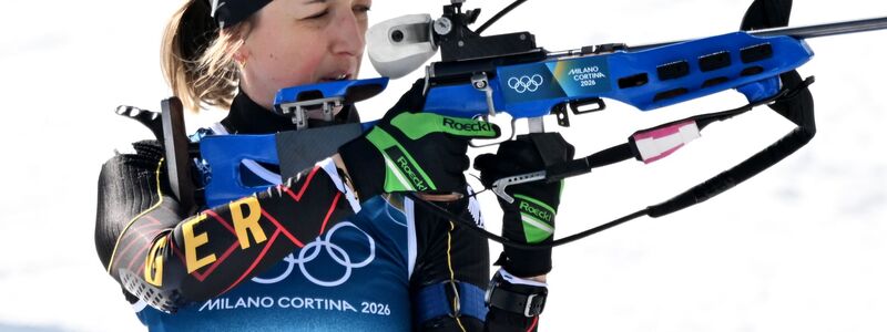 Schlussläuferin Franziska Preuß patzte am Schießstand. - Foto: Hendrik Schmidt/dpa