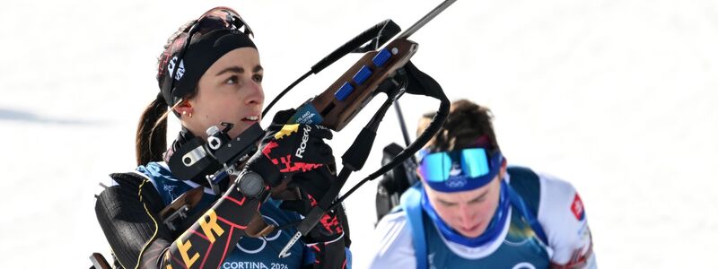 Vanessa Voigt überzeugte mit einer tadellosen Schießleistung. - Foto: Hendrik Schmidt/dpa
