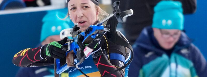 Franziska Preuß musste einmal in die Strafrunde. - Foto: David J. Phillip/AP/dpa