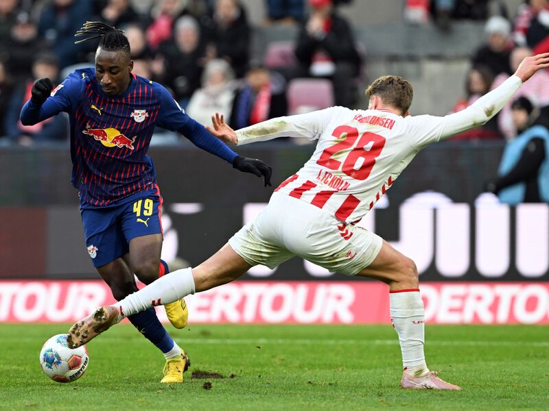 Der schnelle Yan Diomande (l) stellte seine Mitspieler immer wieder vor Probleme. - Foto: Federico Gambarini/dpa