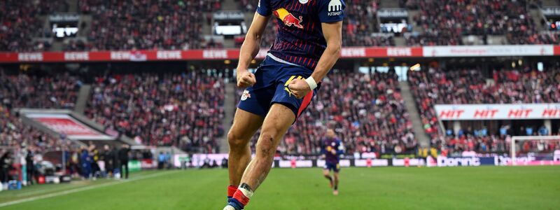 Hatte viel Grund zum Jubeln: Christoph Baumgartner. - Foto: Federico Gambarini/dpa