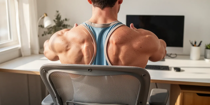 Schulterblatt-Retraktion bekämpft den Büro-Nacken - Foto: über boerse-global.de